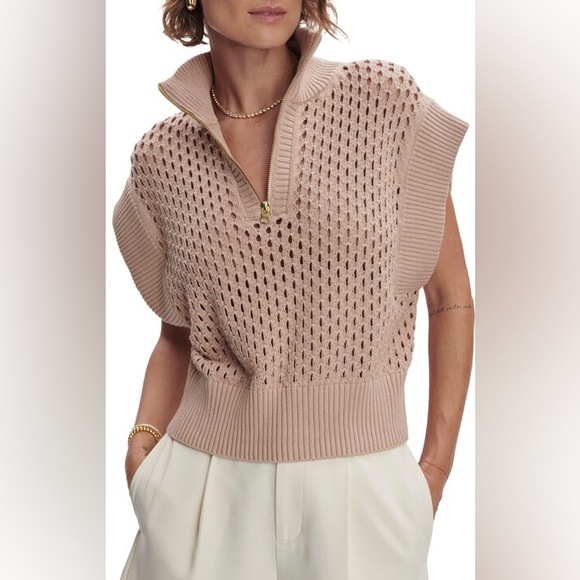 Varley Sweaters - Varley Tan Knit Sweater